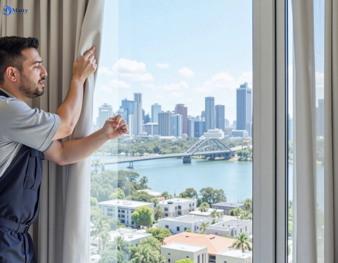 Professional curtain steam cleaning service pagewood-nsw QLD by Matty Curtain Cleaning
