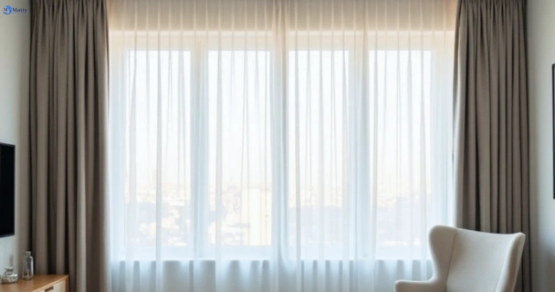 Freshly steam cleaned curtains in pagewood-nsw QLD